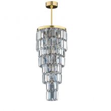 Ellini lampa wisząca złota + kryształ spectra swarovski 9x40W E14